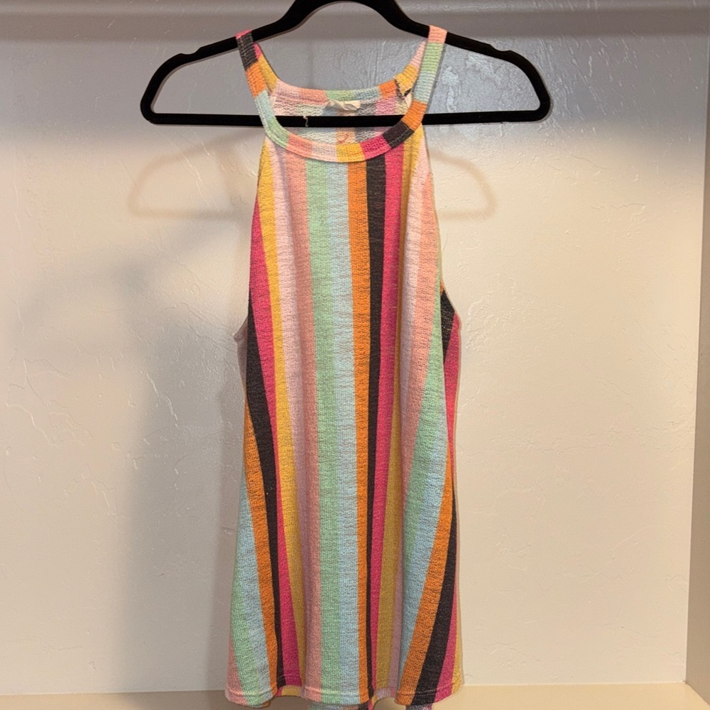 BiBi Colorful Striped Sleeveless Tank Top